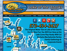 Tablet Screenshot of playinhookyatthelake.com